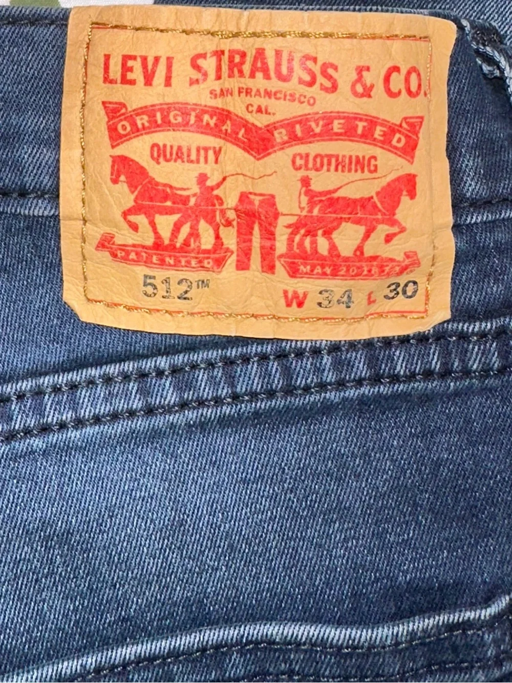 Levi's Indigo Straight-Leg Jeans